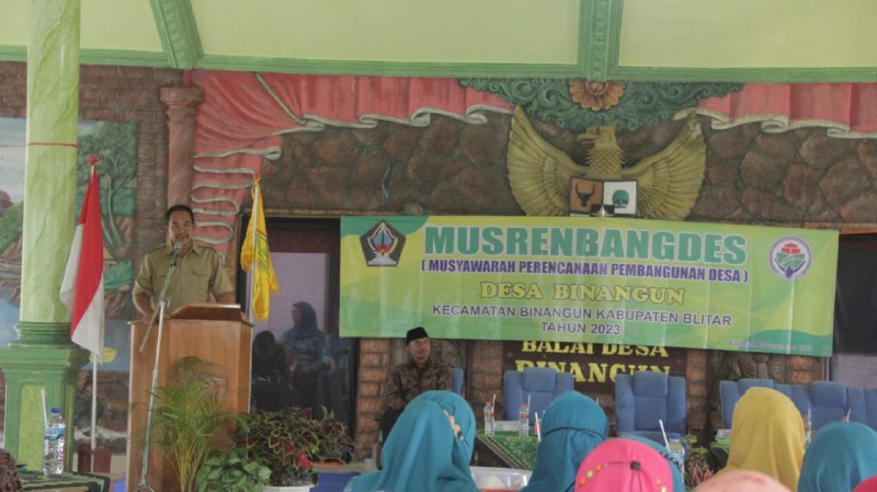 MUSRENGBANGDES DESA BINANGUN KECAMATAN BINANGUN KABUPATEN BLITAR TAHUN 2022