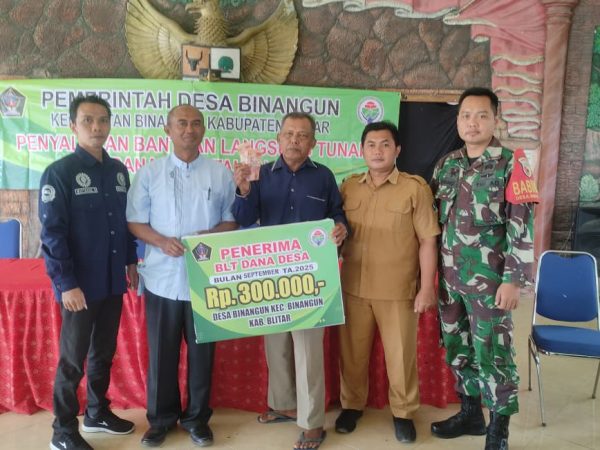 PEMDES BINANGUN SALURKAN BLT DANA DESA SEPTEMBER 2025