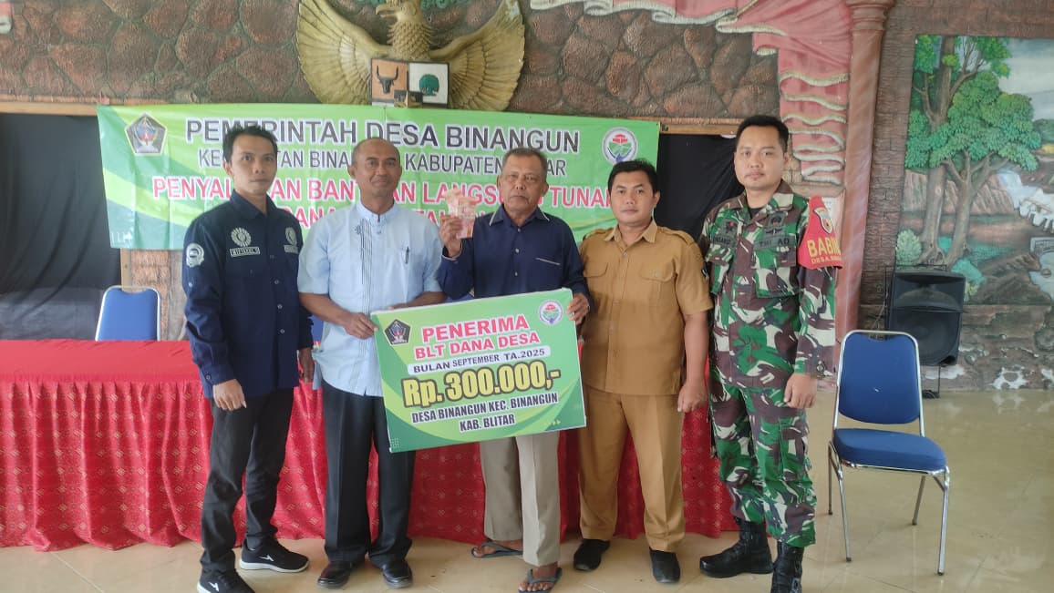 PEMDES BINANGUN SALURKAN BLT DANA DESA SEPTEMBER 2025
