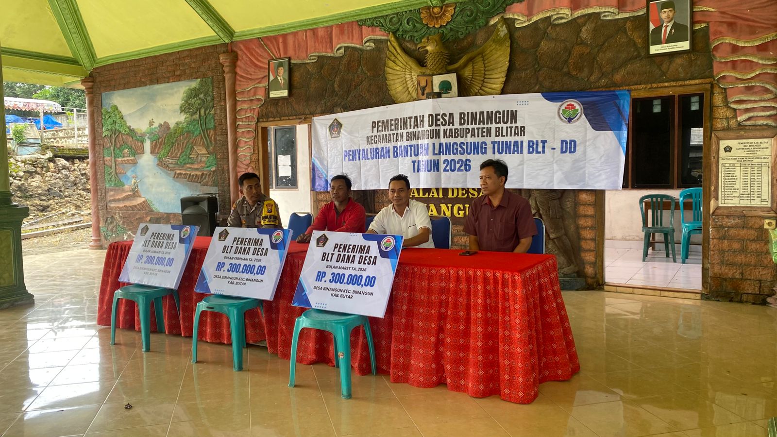 Penyaluran BLT Dana Desa di Desa Binangun Telah Dilaksanakan Hari Ini